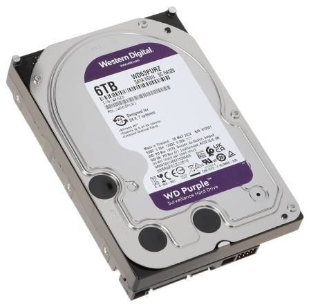 Твърд диск WD Purple 3.5'' 6TB 256MB 5400 RPM SATA 3 WD63PURZ