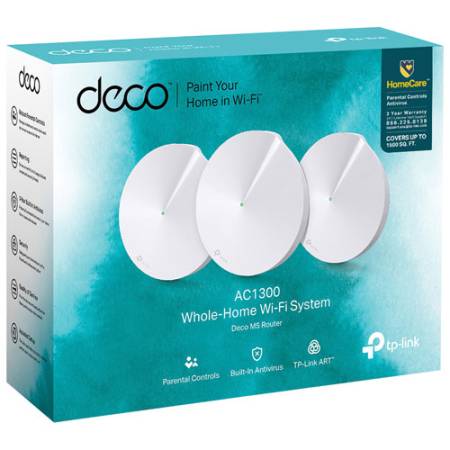 Безжична Wi-fi система TP-Link Deco M5 AC1300 (3-pack)