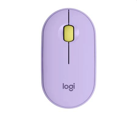 Logitech Pebble M350 Wireless Mouse - LAVENDER LEMONADE - EMEA-914