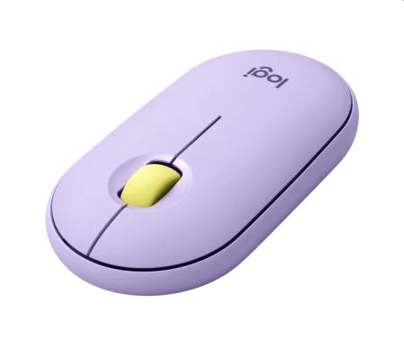 Logitech Pebble M350 Wireless Mouse - LAVENDER LEMONADE - EMEA-914