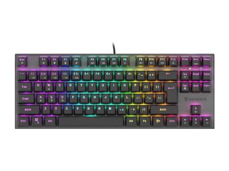 Genesis Mechanical Gaming Keyboard Thor 303 TKL RGB Backlight Red Switch US Layout Black