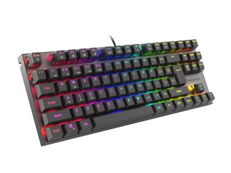 Genesis Mechanical Gaming Keyboard Thor 303 TKL RGB Backlight Red Switch US Layout Black