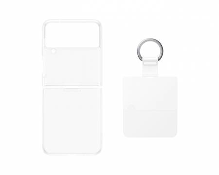 Samsung Flip4 Clear Cover with Ring Transperant