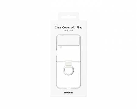 Samsung Flip4 Clear Cover with Ring Transperant
