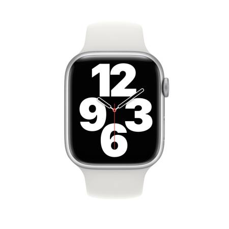 Apple Watch 45mm White Sport Band