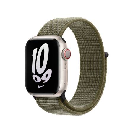 Apple Watch 41mm Sequoia/Pure Platinum Nike Sport Loop