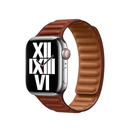 Apple Watch 41mm Umber Leather Link - S/M