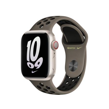 Apple Watch 41mm Olive Grey/Black Nike Sport Band