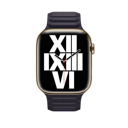 Apple Watch 45mm Ink Leather Link - M/L