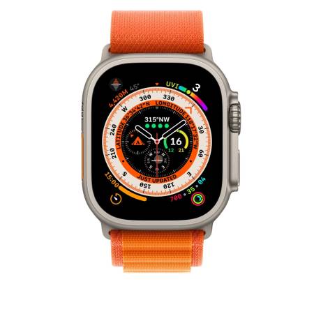 Apple Watch 49mm Orange Alpine Loop - Small