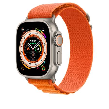 Apple Watch 49mm Orange Alpine Loop - Medium