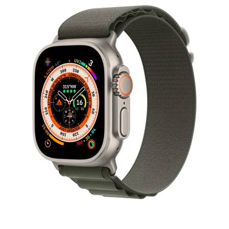 Apple Watch 49mm Green Alpine Loop - Medium