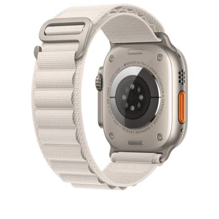 Apple Watch 49mm Starlight Alpine Loop - Large