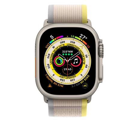 Apple Watch 49mm Yellow/Beige Trail Loop - S/M