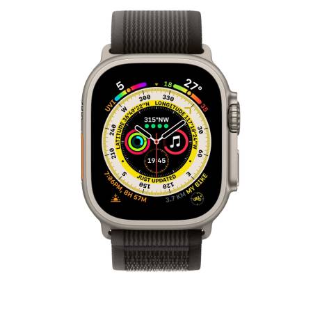 Apple Watch 49mm Black/Gray Trail Loop - M/L