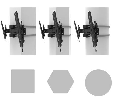 Neomounts Select Screen Pillar Mount (tilt