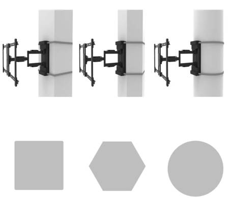 Neomounts Select Screen Pillar Mount (full motion