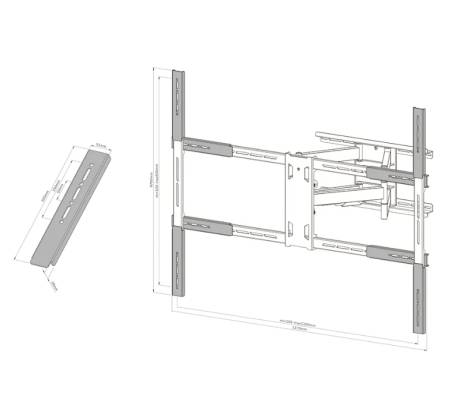 Neomounts Select VESA extension kit for WL40S-950BL18 (VESA 1200x900)