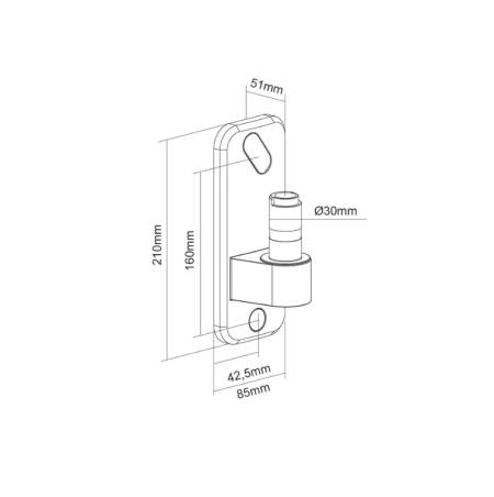 Neomounts wall adapter for DS70/DS75-450BL1/2