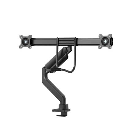 Neomounts Screen Desk Mount 2 screens (topfix clamp & grommet) for 2 Monitor Screens
