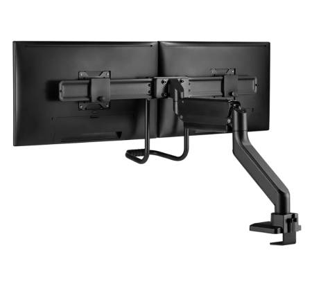Neomounts Screen Desk Mount 2 screens (topfix clamp & grommet) for 2 Monitor Screens