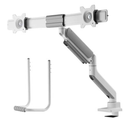 Neomounts Screen Desk Mount 2 screens (topfix clamp & grommet) for 2 Monitor Screens
