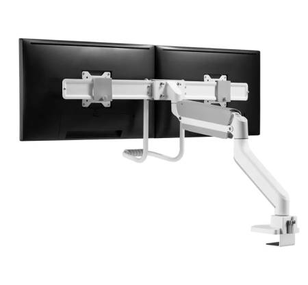 Neomounts Screen Desk Mount 2 screens (topfix clamp & grommet) for 2 Monitor Screens