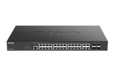 D-Link 24-port PoE Gigabit Managed Switch + 4 Combo 1000BaseT/SFP