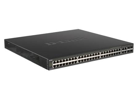 D-Link 48-Port Gigabit PoE Managed Switch + 4 Combo 1000BaseT/SFP
