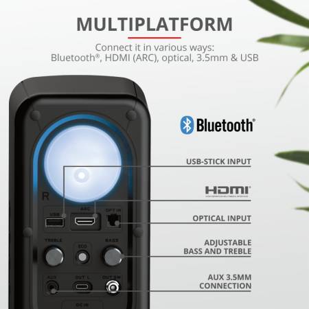 TRUST GXT 635 Rumax 2.1 RGB Bluetooth Speaker Set