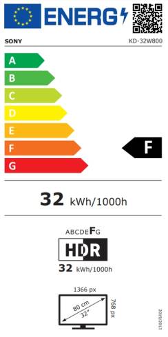 Sony KD-32W800 32" HDR TV