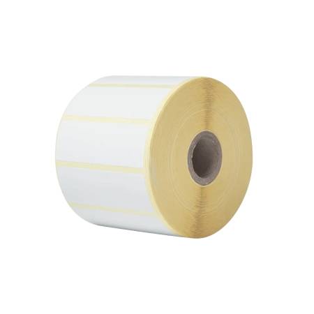 Brother BDE-1J026076-102 White Direct Thermal Die-Cut Label Roll