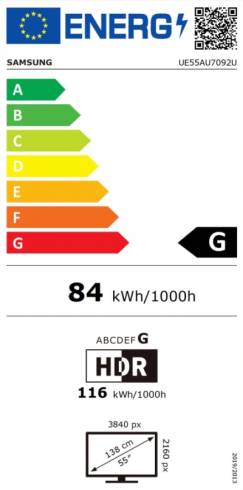 Samsung 55" 55AU7092 4K UHD LED TV