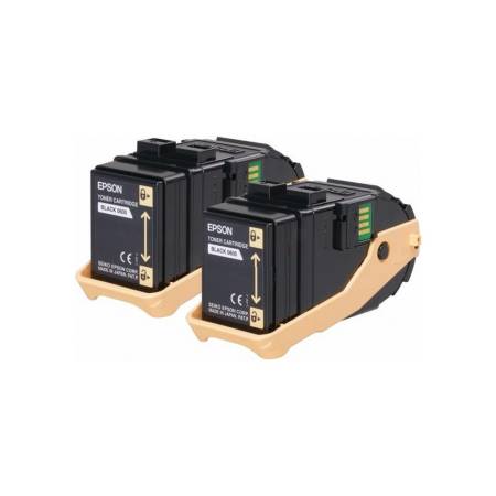 Epson AL-C9300N Double Pack Toner Cartridge Black