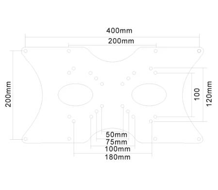 Neomounts VESA Conversion Plate - VESA 75/100 - 200x100
