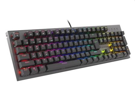 Genesis Mechanical Gaming Keyboard Thor 303 RGB Backlight Red Switch Hot Swap US Layout Black