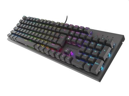Genesis Mechanical Gaming Keyboard Thor 303 RGB Backlight Red Switch Hot Swap US Layout Black