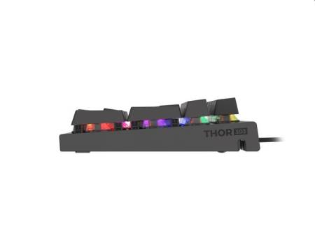 Genesis Mechanical Gaming Keyboard Thor 303 RGB Backlight Red Switch Hot Swap US Layout Black
