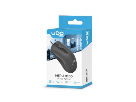 uGo Mouse Meru M100 1000DPI Optical Black