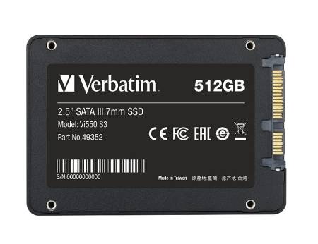 Verbatim Vi550 S3 2.5" SATA III 7mm SSD 512GB