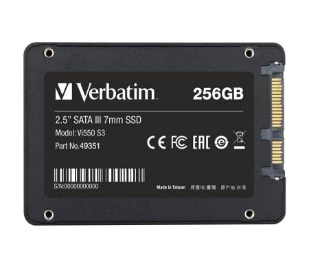 Verbatim Vi550 S3 2.5" SATA III 7mm SSD 256GB