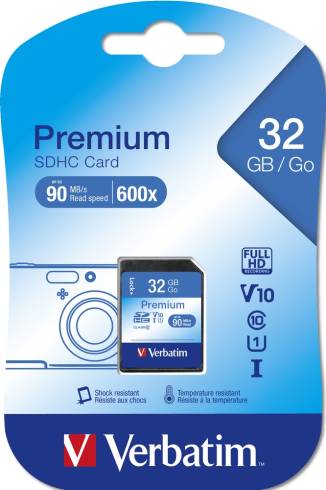 Verbatim 32GB Secure Digital Card SDHC Class 10