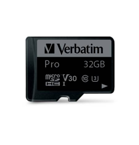 Verbatim PRO micro SDHC 32GB Class 10 UH (Incl. Adaptor)