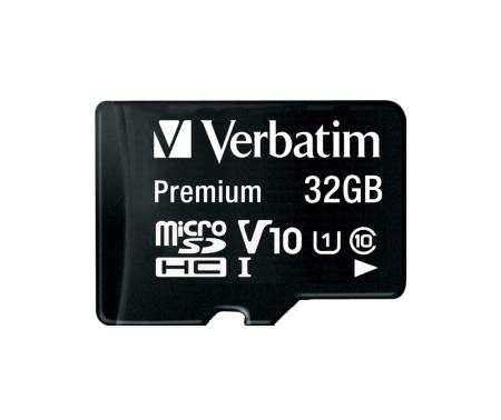 Verbatim Premium micro SDHC 32GB Class 10 (Incl. Adaptor)