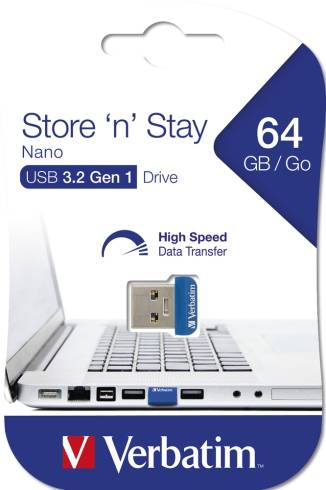 Verbatim USB 3.0 Nano Store 'N' Stay 64GB