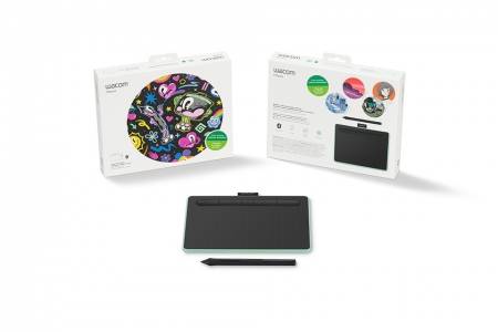 Wacom Intuos M Bluetooth Pistachio + Transcend 4-Port HUB