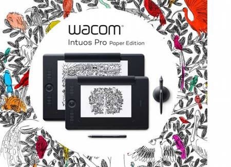 Wacom Intuos Pro M Paper + Transcend 4-Port HUB