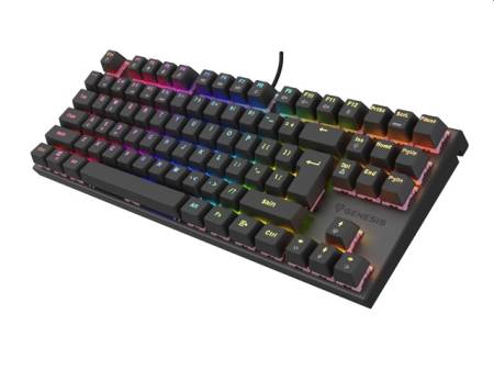 Genesis Mechanical Gaming Keyboard Thor 303 TKL Silent Switch RGB Backlight US Layout Black
