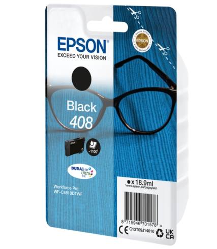 Epson 408 Spectacles DURABrite Ultra Single Black Ink