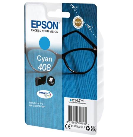 Epson 408 Spectacles DURABrite Ultra Single Cyan Ink